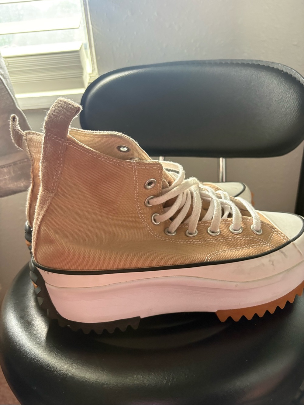 Converse Platform High-Top Sneaker in Tan